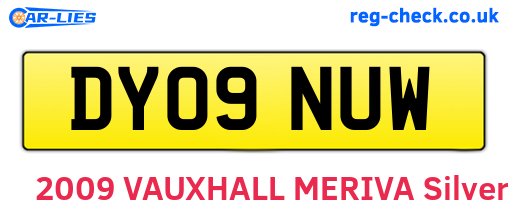 DY09NUW are the vehicle registration plates.