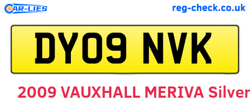 DY09NVK are the vehicle registration plates.
