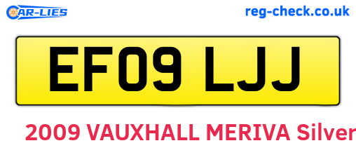 EF09LJJ are the vehicle registration plates.