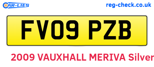 FV09PZB are the vehicle registration plates.