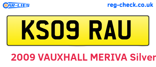 KS09RAU are the vehicle registration plates.