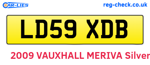 LD59XDB are the vehicle registration plates.