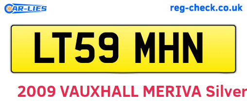 LT59MHN are the vehicle registration plates.