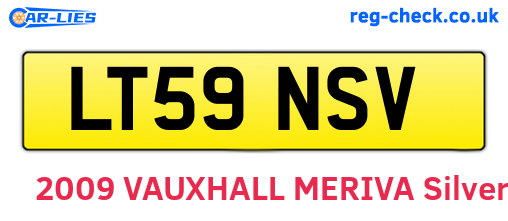 LT59NSV are the vehicle registration plates.