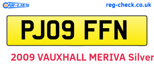 PJ09FFN are the vehicle registration plates.