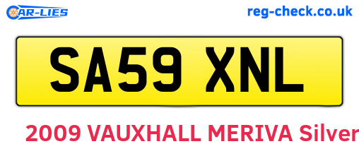 SA59XNL are the vehicle registration plates.
