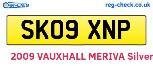 SK09XNP are the vehicle registration plates.