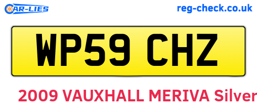 WP59CHZ are the vehicle registration plates.