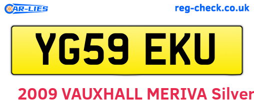 YG59EKU are the vehicle registration plates.