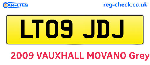 LT09JDJ are the vehicle registration plates.
