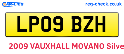LP09BZH are the vehicle registration plates.