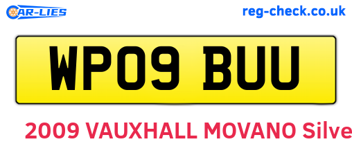 WP09BUU are the vehicle registration plates.