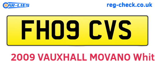 FH09CVS are the vehicle registration plates.
