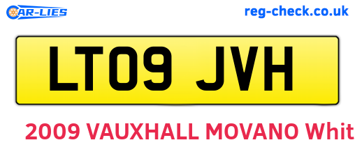 LT09JVH are the vehicle registration plates.