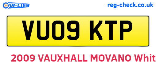 VU09KTP are the vehicle registration plates.