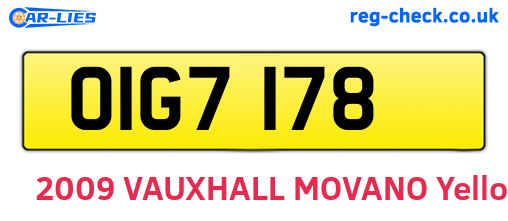 OIG7178 are the vehicle registration plates.