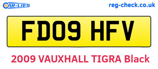 FD09HFV are the vehicle registration plates.