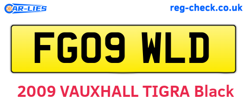 FG09WLD are the vehicle registration plates.