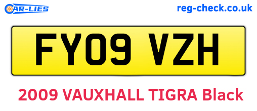 FY09VZH are the vehicle registration plates.