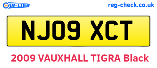 NJ09XCT are the vehicle registration plates.