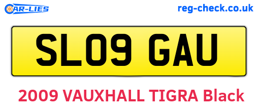 SL09GAU are the vehicle registration plates.