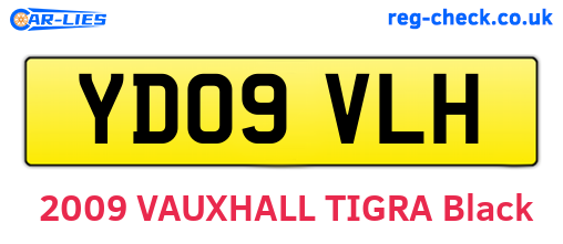 YD09VLH are the vehicle registration plates.