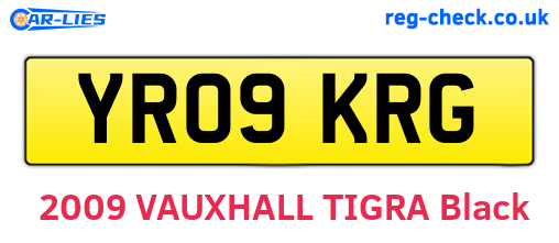 YR09KRG are the vehicle registration plates.