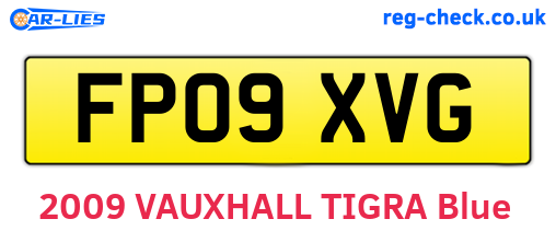 FP09XVG are the vehicle registration plates.
