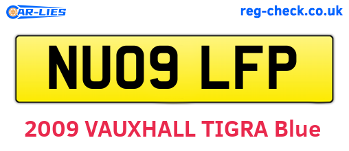 NU09LFP are the vehicle registration plates.