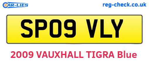 SP09VLY are the vehicle registration plates.