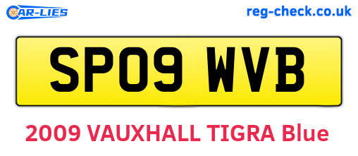 SP09WVB are the vehicle registration plates.