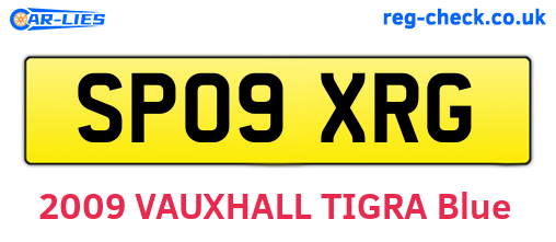 SP09XRG are the vehicle registration plates.