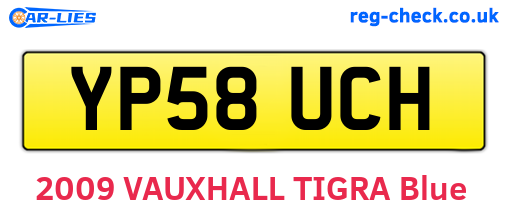 YP58UCH are the vehicle registration plates.