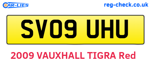 SV09UHU are the vehicle registration plates.