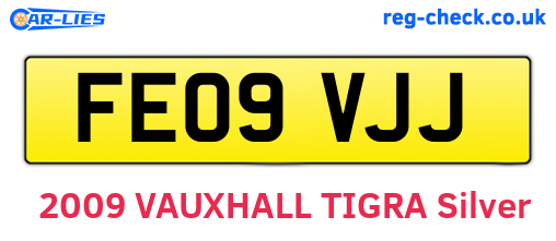 FE09VJJ are the vehicle registration plates.