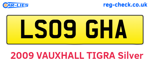LS09GHA are the vehicle registration plates.
