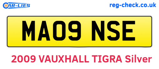 MA09NSE are the vehicle registration plates.