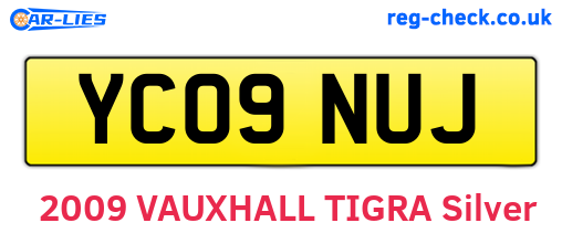 YC09NUJ are the vehicle registration plates.