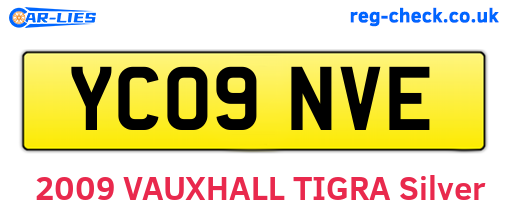 YC09NVE are the vehicle registration plates.