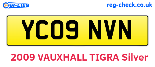 YC09NVN are the vehicle registration plates.