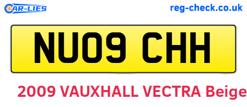 NU09CHH are the vehicle registration plates.