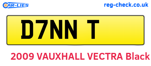 D7NNT are the vehicle registration plates.