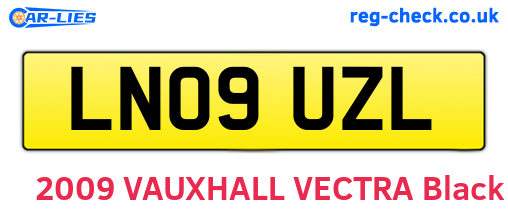 LN09UZL are the vehicle registration plates.