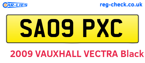 SA09PXC are the vehicle registration plates.