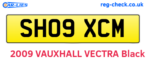 SH09XCM are the vehicle registration plates.