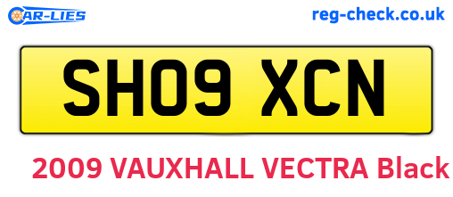 SH09XCN are the vehicle registration plates.