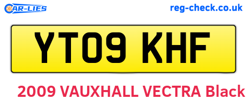 YT09KHF are the vehicle registration plates.