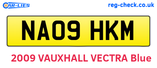 NA09HKM are the vehicle registration plates.