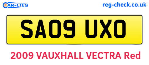 SA09UXO are the vehicle registration plates.