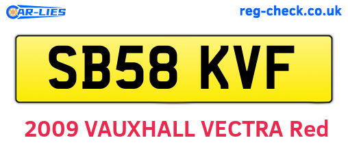 SB58KVF are the vehicle registration plates.